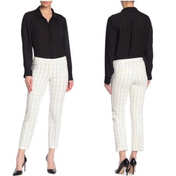 Amanda & Chelsea Windowpane Ponte Trousers PLUS - Picture 5 of 12